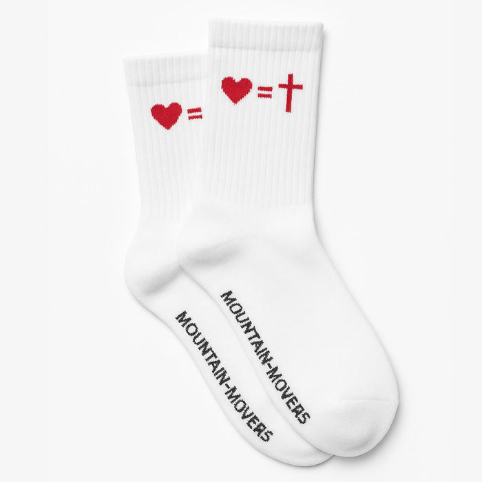 Herz gleich Kreuz Socken