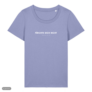 Fürchte dich nicht Rabe Frauenshirt, Lavendel, Vorderseite