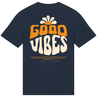 Good Vibes Flower Premium Unisex Shirt BackPrint