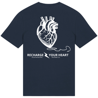 Recharge your Heart Premium Unisex Shirt BackPrint