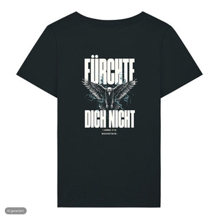 Fürchte dich nicht Rabe Frauenshirt, Schwarz, Rückseite