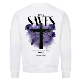 Jesus Saves Streetwear Sweatshirt Backprint