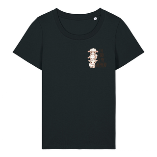 The Lord is my Shepherd cute Frauen Shirt Detailansicht, Mountain Movers christliche Streetwear