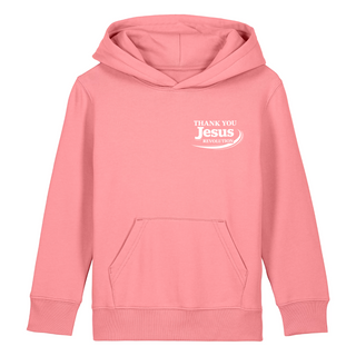 Thank you Jesus Kinderhoodie kleiner Front- & Backprint