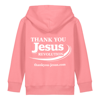 Thank you Jesus Kinderhoodie kleiner Front- & Backprint
