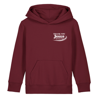 Thank you Jesus Kinderhoodie kleiner Front- & Backprint