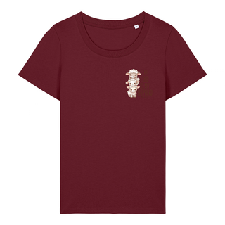 The Lord is my Shepherd cute Frauen Shirt Detailansicht, Mountain Movers christliche Streetwear
