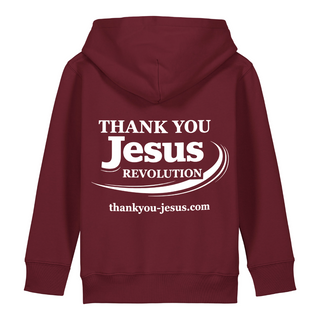 Thank you Jesus Kinderhoodie kleiner Front- & Backprint