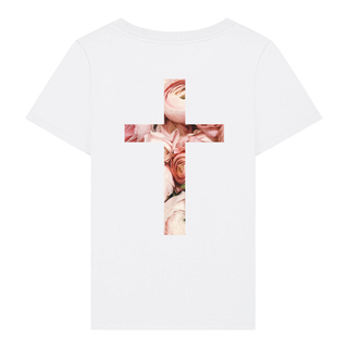 Rose Frauen T-Shirt Back, christliche Streetwear von Mountain Movers