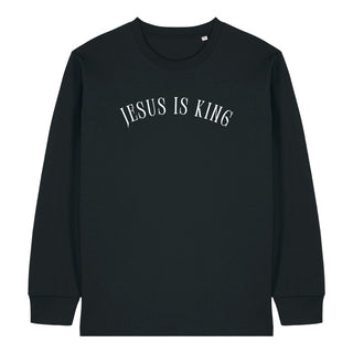 Jesus is King curved Longsleeve