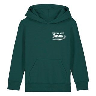 Thank you Jesus Kinderhoodie kleiner Front- & Backprint