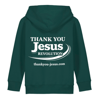 Thank you Jesus Kinderhoodie kleiner Front- & Backprint