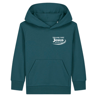 Thank you Jesus Kinderhoodie kleiner Front- & Backprint