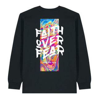 Faith Over Fear Streetwear Longsleeve BackPrint