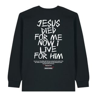 Jesus died for me Longsleeve BackPrint