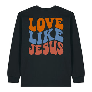 Love Like Jesus Wavy Longsleeve BackPrint