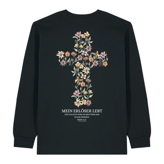 Mein Erlöser lebt Longsleeve BackPrint