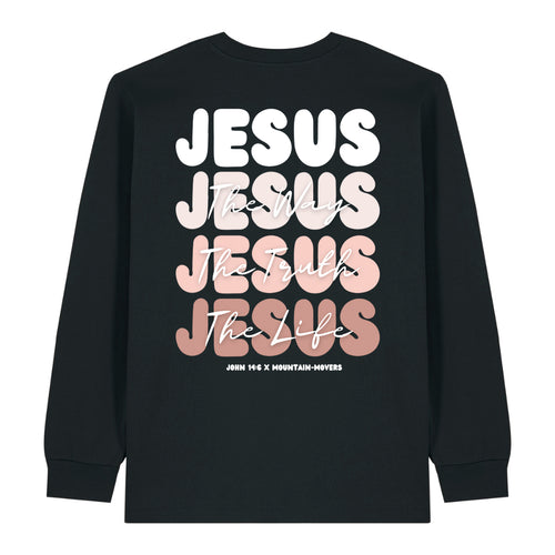 Jesus x Johannes 14:6 Longsleeve Rugprint