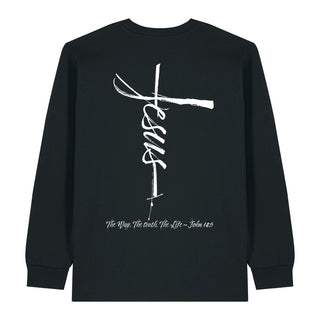 jesus cross Longsleeve BackPrint
