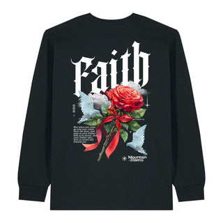 Faith Flower Dove Longsleeve BackPrint