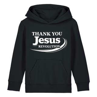 Thank you Jesus Kinderhoodie großer Front- & Backprint