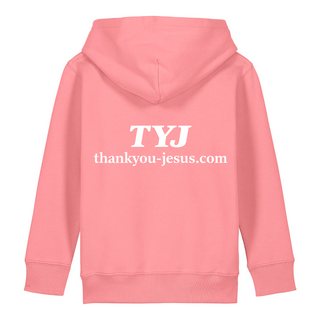 Thank you Jesus Kinderhoodie großer Front- & Backprint