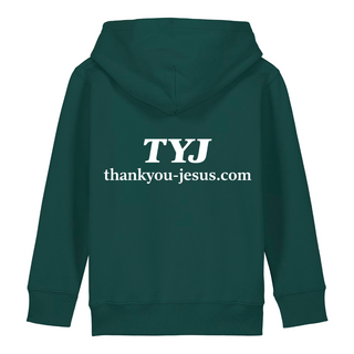Thank you Jesus Kinderhoodie großer Front- & Backprint