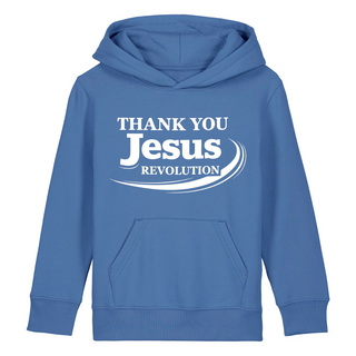 Thank you Jesus Kinderhoodie großer Front- & Backprint