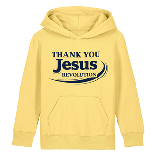 Thank you Jesus Kinderhoodie großer Front- & Backprint