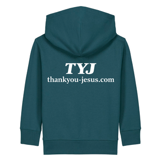 Thank you Jesus Kinderhoodie großer Front- & Backprint
