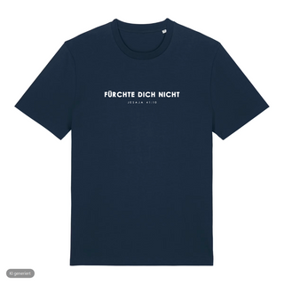 Fürchte dich nicht T-Shirt, Navy, Vorderseite