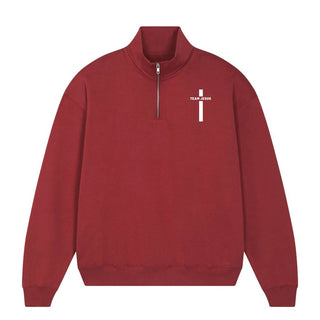 Team Jesus Half Zip Sweater