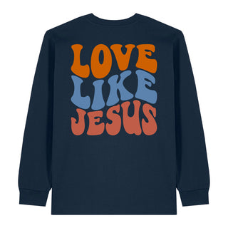Love Like Jesus Wavy Longsleeve BackPrint