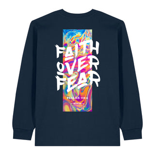 Faith Over Fear Streetwear Longsleeve BackPrint