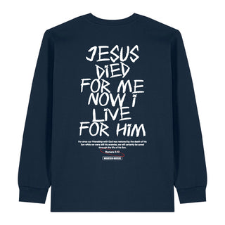 Jesus died for me Longsleeve BackPrint