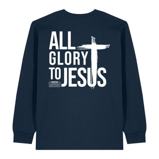 all glory to jesus Longsleeve BackPrint