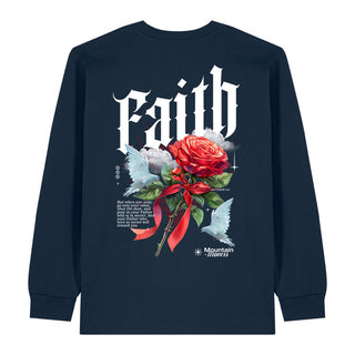 Faith Flower Dove Longsleeve BackPrint