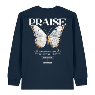 Praise the Lord Butterfly Longsleeve BackPrint