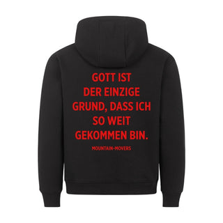 Gott ist der einzige Grund Hoodie Backprint