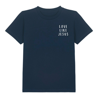 love like jesus little Kinder T-Shirt Detailansicht, Mountain Movers christliche Streetwear