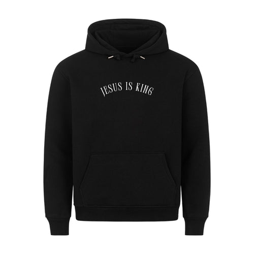 Jesus is King Curved Hoodie