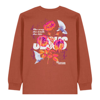 Jesus Flower Longsleeve BackPrint