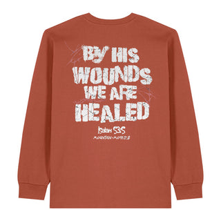 By his Wounds Longsleeve BackPrint