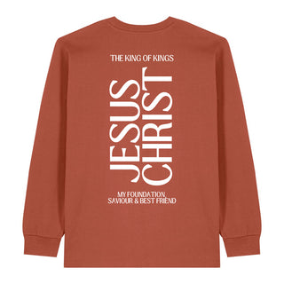 King Jesus Christ Longsleeve BackPrint