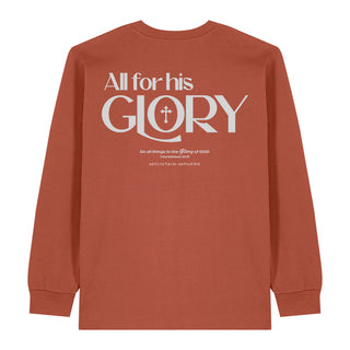 All for his Glory Longsleeve BackPrint