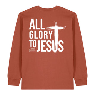 all glory to jesus Longsleeve BackPrint