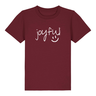 Joyful Kinder T-Shirt Detailansicht, Mountain Movers christliche Streetwear