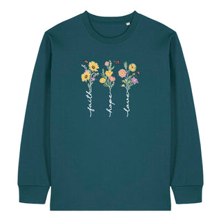 Flower Faith Hope Love Longsleeve