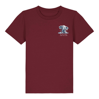 Joy Elephant Kinder T-Shirt Detailansicht, Mountain Movers christliche Streetwear