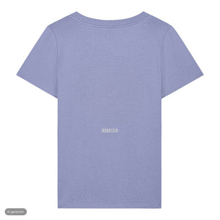 Mustard Seed Höhenlinien Frauenshirt, Lavendel, Rückseite